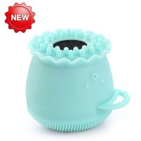 New Product BPA Free Double Side Soft Octopus Shape Exfoliating Silicone Facial Cleanser Brush