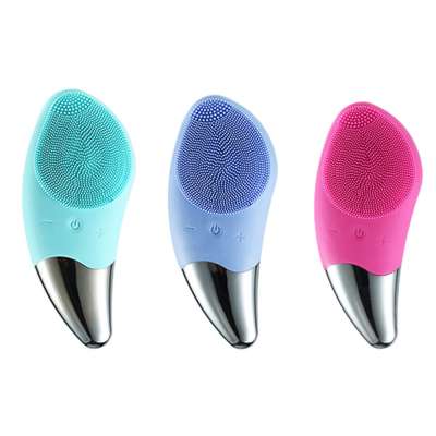 Mini Portable Waterproof Sonic Silicone Exfoliating facial cleansing brush face