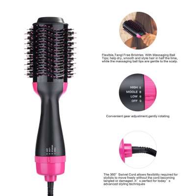 Well designed 3 In 1 Electric Styling Brush One Step Hair Straightener hot air dryer brush